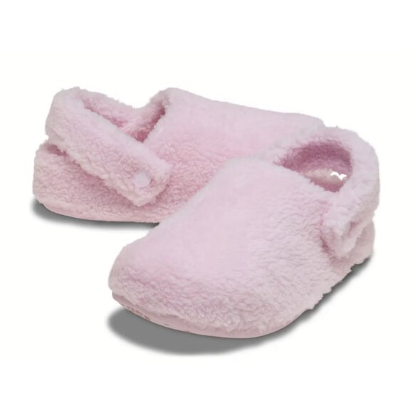 NEW CROCS Sizes 7-10 Women's Classic Cozzzy Slipper - Pink Milk - Picture 2 of 7